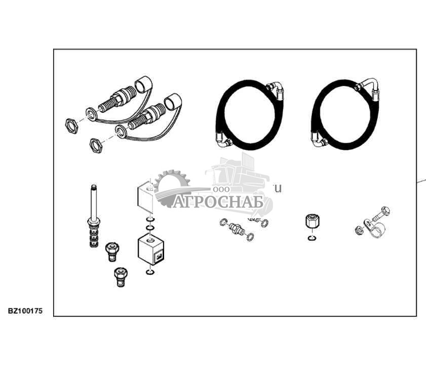Attachment, Hydraulic Equipment for Pickup Deflector Sheet 
